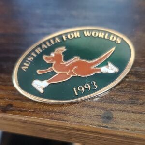 Australia For Worlds 1993 Enamel Pin